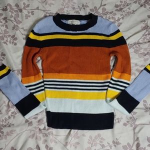 Urban outfitters ribbed knit striped sweater